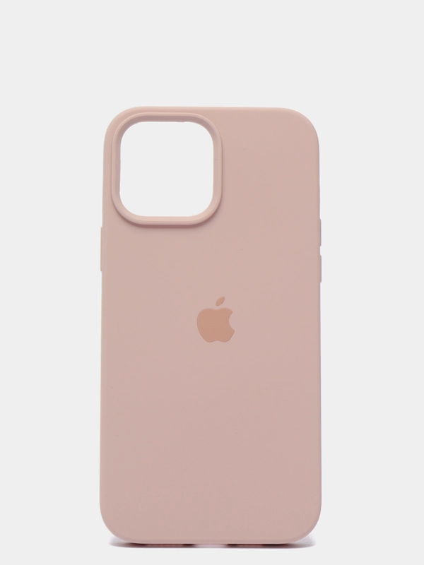 Чехол для iPhone 13, Pro, Max, Silicone закрытый низ с логотипом