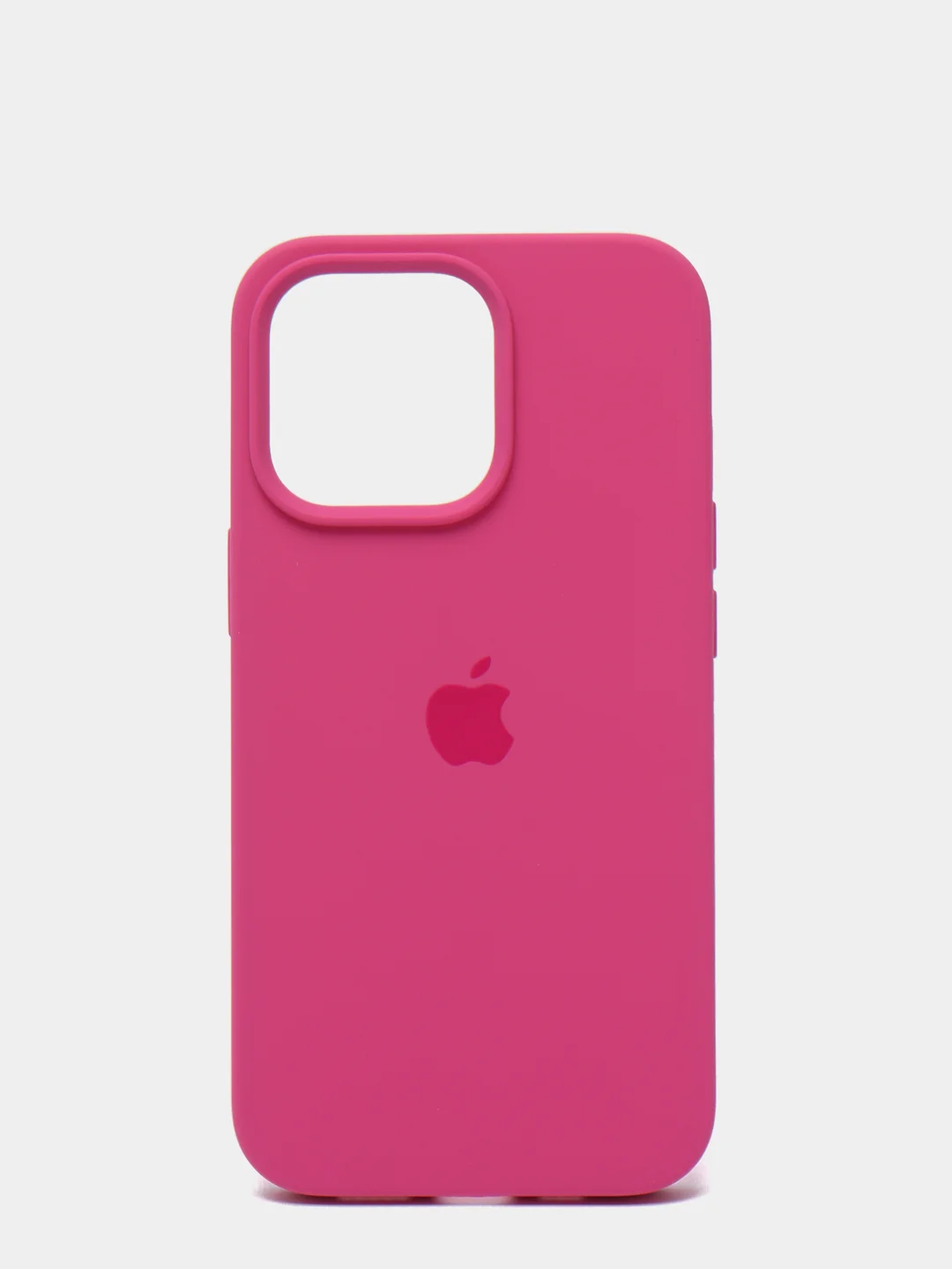 Тёмно-розовый чехол для iPhone 13, Pro, Max, Silicone закрытый низ с логотипом