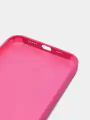 Тёмно-розовый чехол для iPhone 13, Pro, Max, Silicone закрытый низ с логотипом