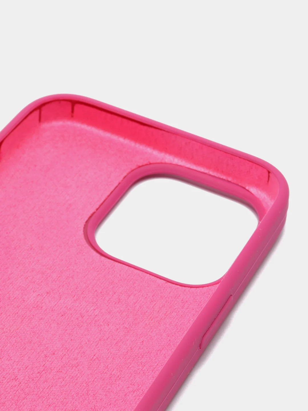 Тёмно-розовый чехол для iPhone 13, Pro, Max, Silicone закрытый низ с логотипом