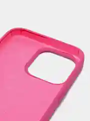 Тёмно-розовый чехол для iPhone 13, Pro, Max, Silicone закрытый низ с логотипом