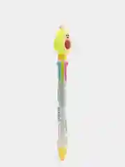 Желтый многоцветная шариковая ручка