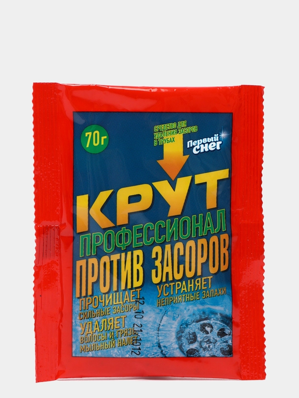 Средство для устранения засоров в трубах КРОТ КРУТ Профессионал, 70 г 3ШТ