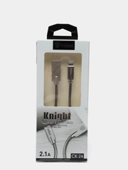 Кабель для айфона Apple Lightning Iphone а в металлической оплетке inkax Knight