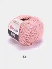 Розовый пряжа YarnArt Jeans 55% Хлопок 45% Акрил 50г 160м ( Часть 2) Ярн Арт Джинс