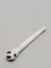 Белый светящаяся гелевая ручка, синие чернила
