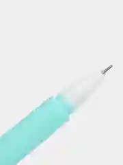 Светло-синий светящаяся гелевая ручка, синие чернила