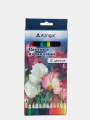 Цветные карандаши "ALINGAR", 12 цветов, заточенные