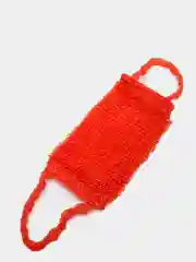 Красный мочалка вязаная