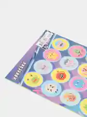 Синий наклейки А6 "Смайлы"