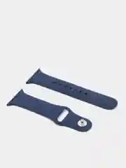 Синий меланж силиконовый ремешок Apple Watch 3-6, SE на 38/40 мм