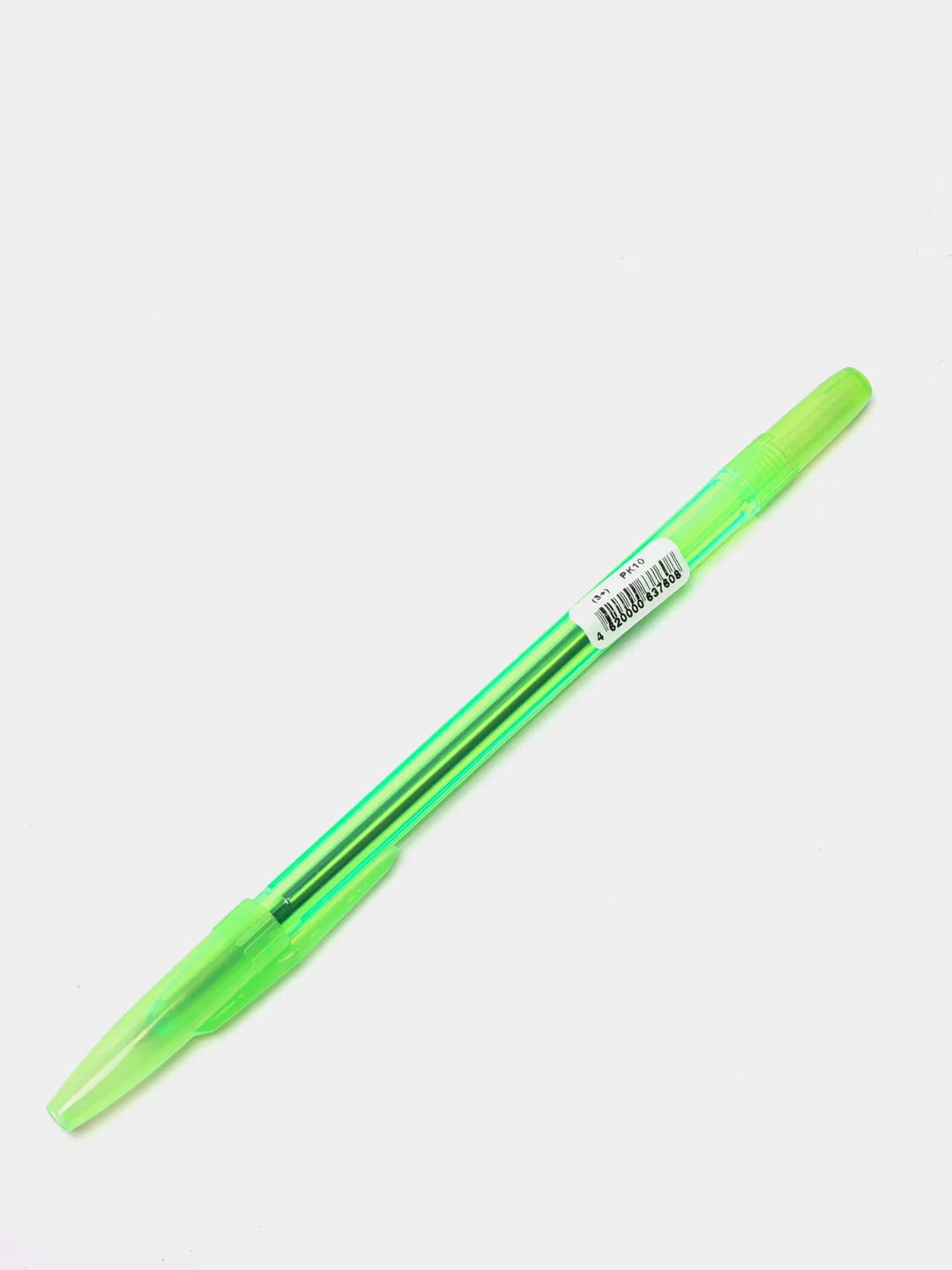 Салатовый ручка ШАРИКОВАЯ СТАММ "511 NEON" СИНЯЯ, 1,0ММ, ПРОЗРАЧНЫЙ КОРПУС, 3 шт