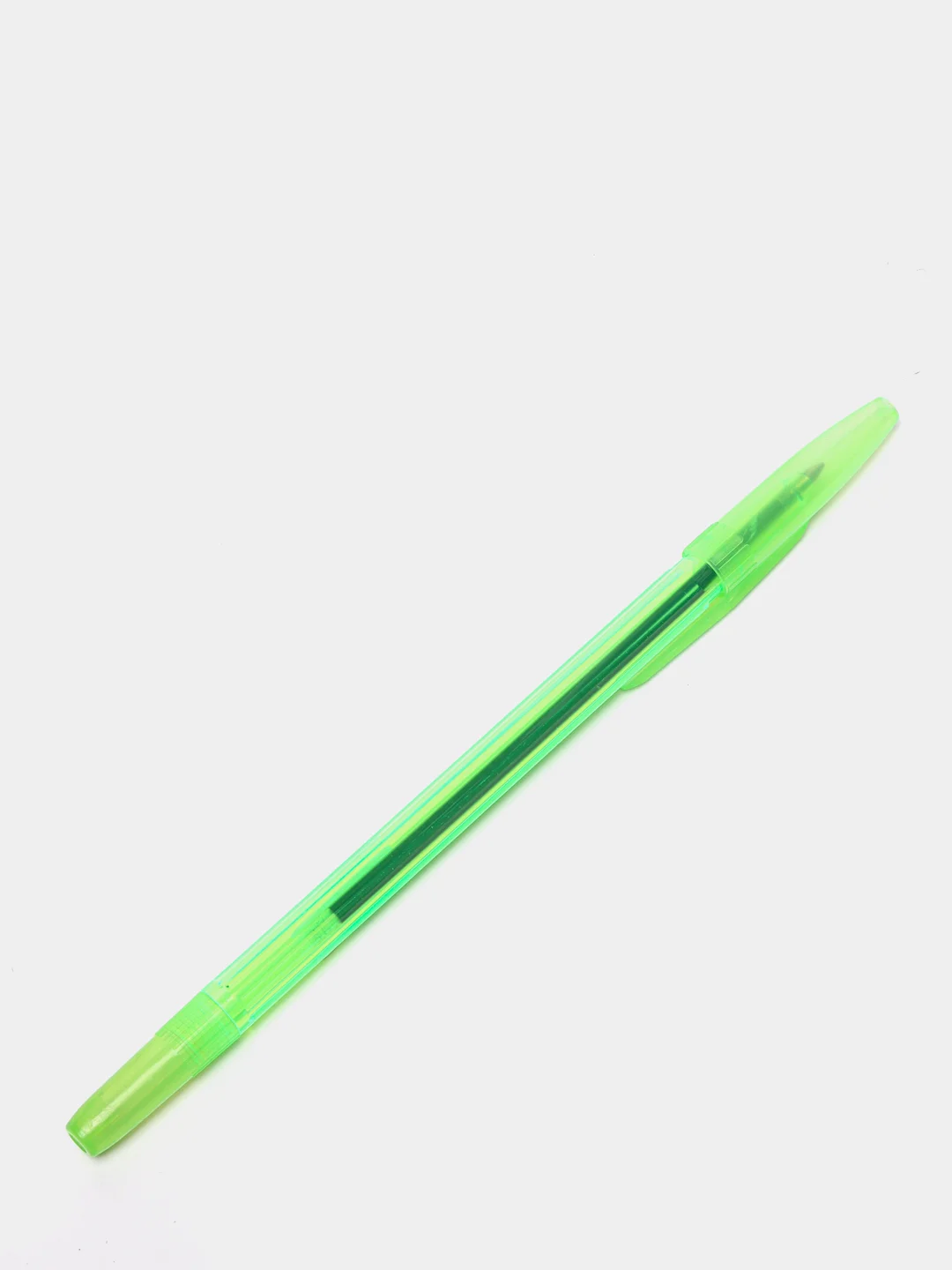 Салатовый ручка ШАРИКОВАЯ СТАММ "511 NEON" СИНЯЯ, 1,0ММ, ПРОЗРАЧНЫЙ КОРПУС, 3 шт