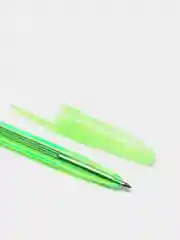 Салатовый ручка ШАРИКОВАЯ СТАММ "511 NEON" СИНЯЯ, 1,0ММ, ПРОЗРАЧНЫЙ КОРПУС, 3 шт