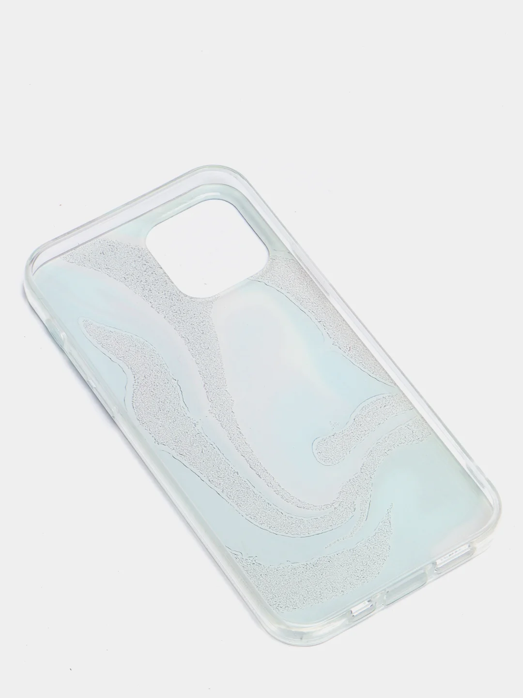 Индиго чехол iPhone 12 / 12 Pro (6.1), 12 mini (5.4) силиконовый с мраморным рисунком
