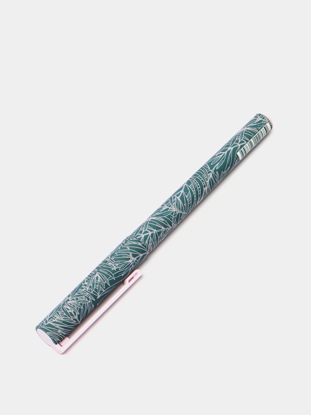 Синяя шариковая ручка GREENWICH LINE "PINK LEAVES"  игольчатый стержень