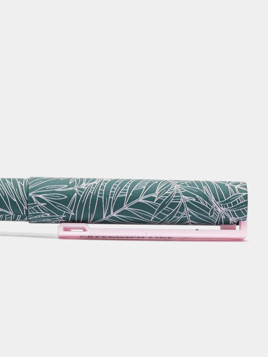 Синяя шариковая ручка GREENWICH LINE "PINK LEAVES"  игольчатый стержень