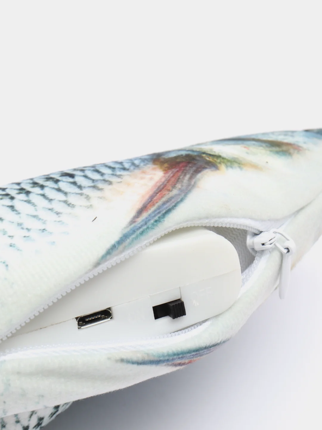 Бежевый меланж интерактивная игрушка для животных в форме рыбы с USB