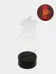 Красный светильник ночник 3D "Genshin Impact", светодиодная настольная лампа с USB