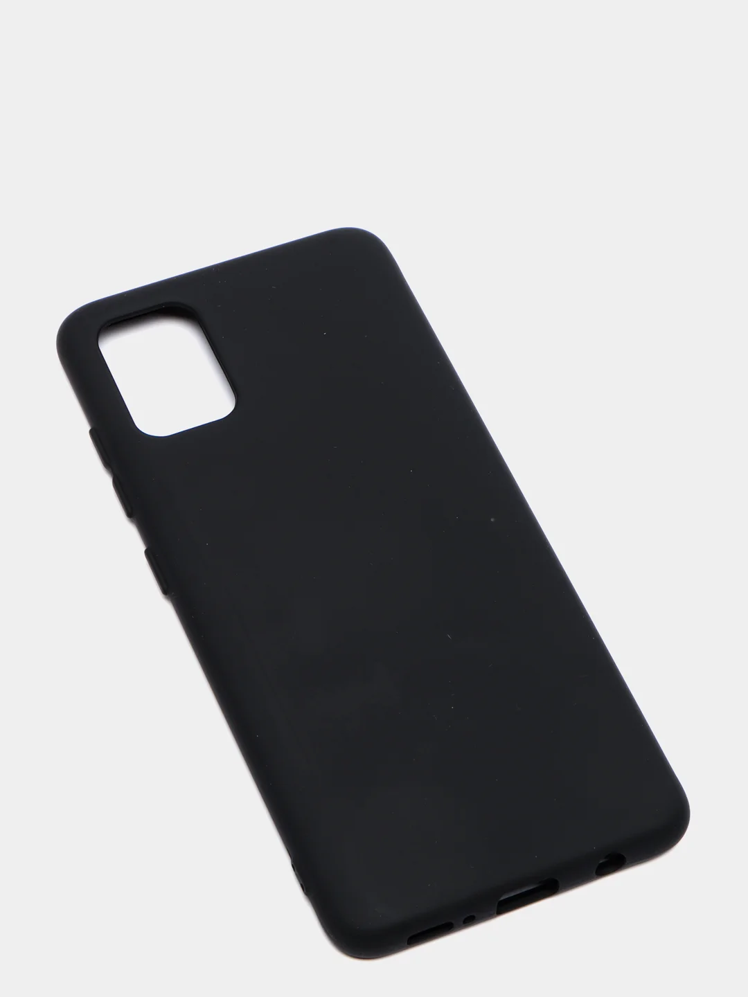 Черный чехол Siliconе Case для Samsung A51 Cамсунг А51 soft touch