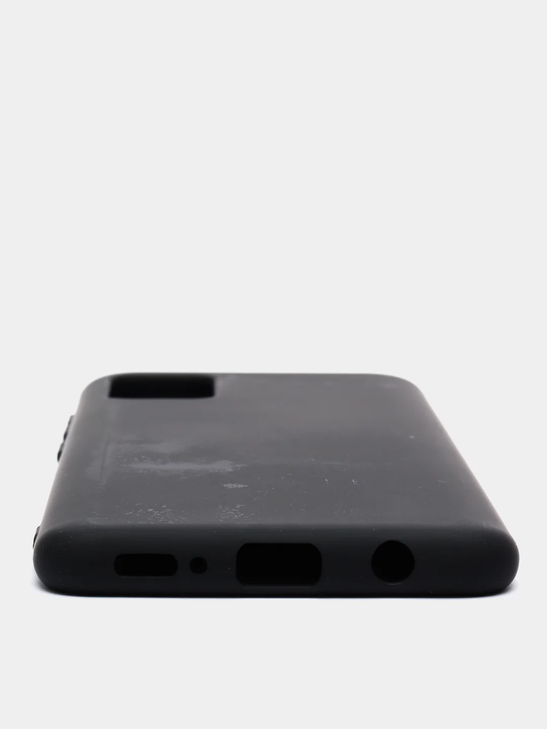 Черный чехол Siliconе Case для Samsung A51 Cамсунг А51 soft touch