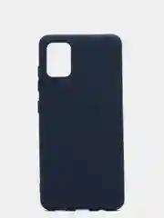 Синий меланж чехол Siliconе Case для Samsung A51 Cамсунг А51 soft touch
