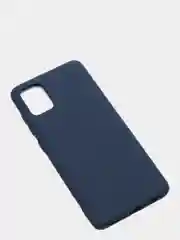 Синий меланж чехол Siliconе Case для Samsung A51 Cамсунг А51 soft touch
