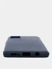 Синий меланж чехол Siliconе Case для Samsung A51 Cамсунг А51 soft touch
