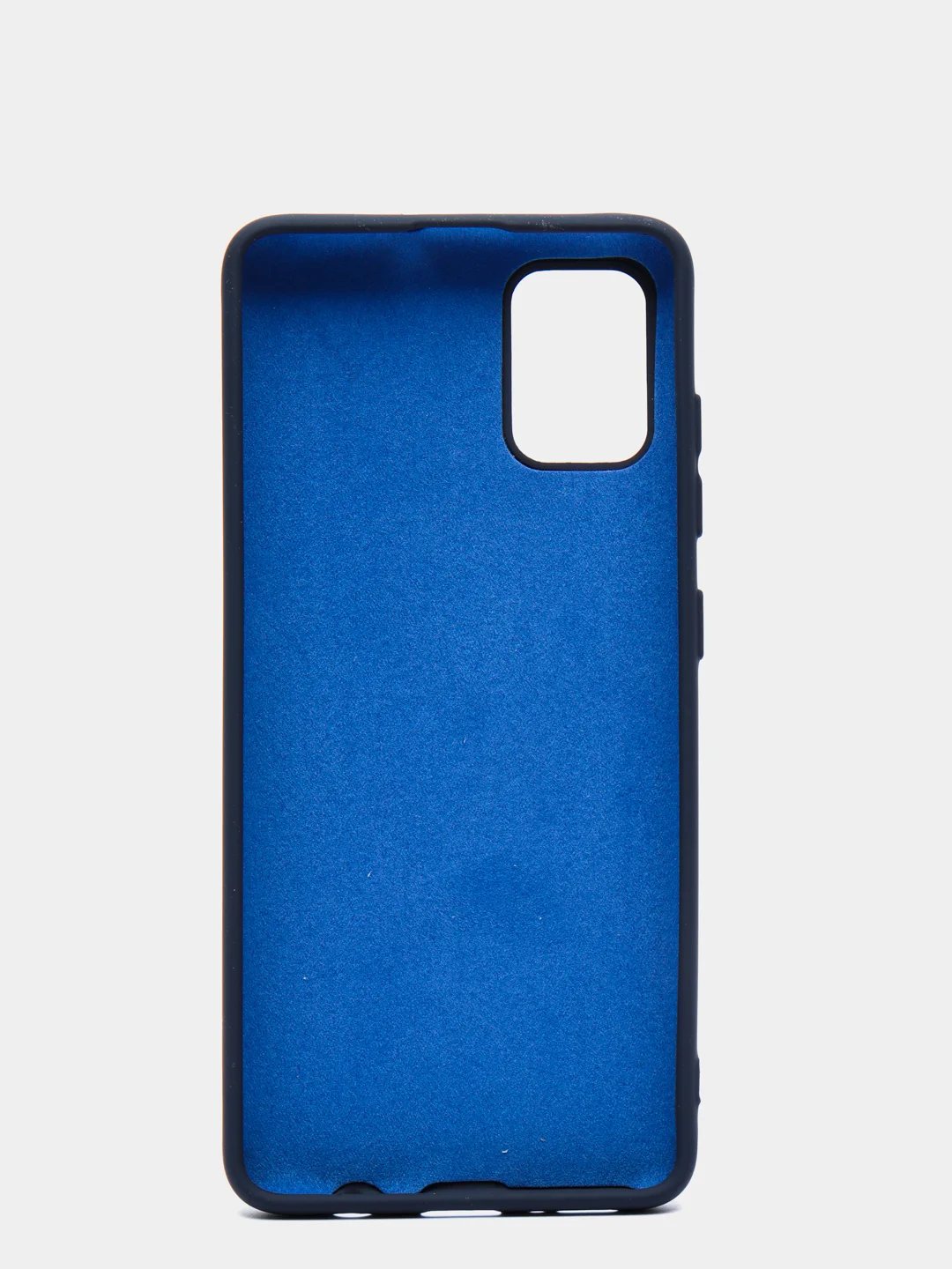 Синий меланж чехол Siliconе Case для Samsung A51 Cамсунг А51 soft touch