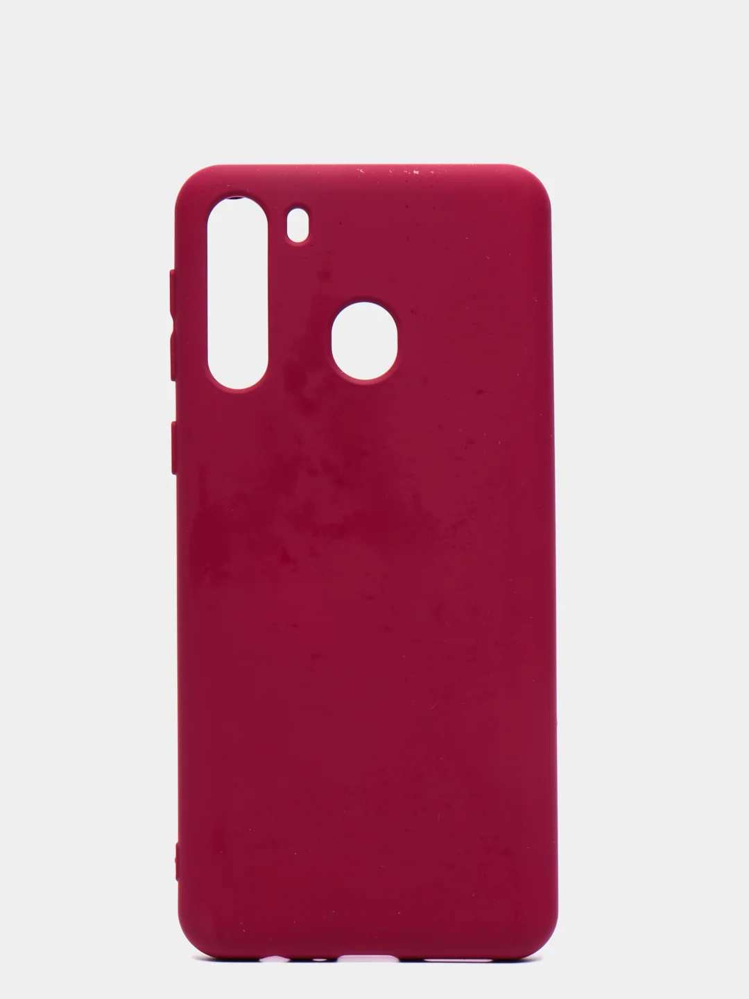 Тёмно-бордовый чехол Siliconе Case для Samsung A21 Cамсунг А21 soft touch