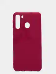 Тёмно-бордовый чехол Siliconе Case для Samsung A21 Cамсунг А21 soft touch