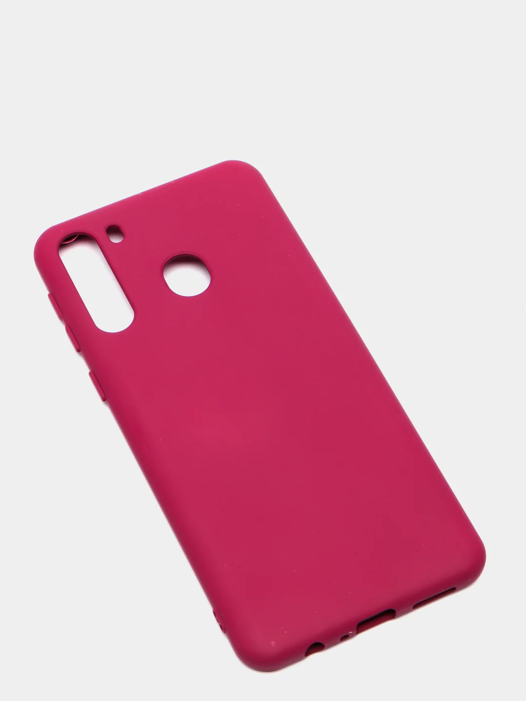 Тёмно-бордовый чехол Siliconе Case для Samsung A21 Cамсунг А21 soft touch