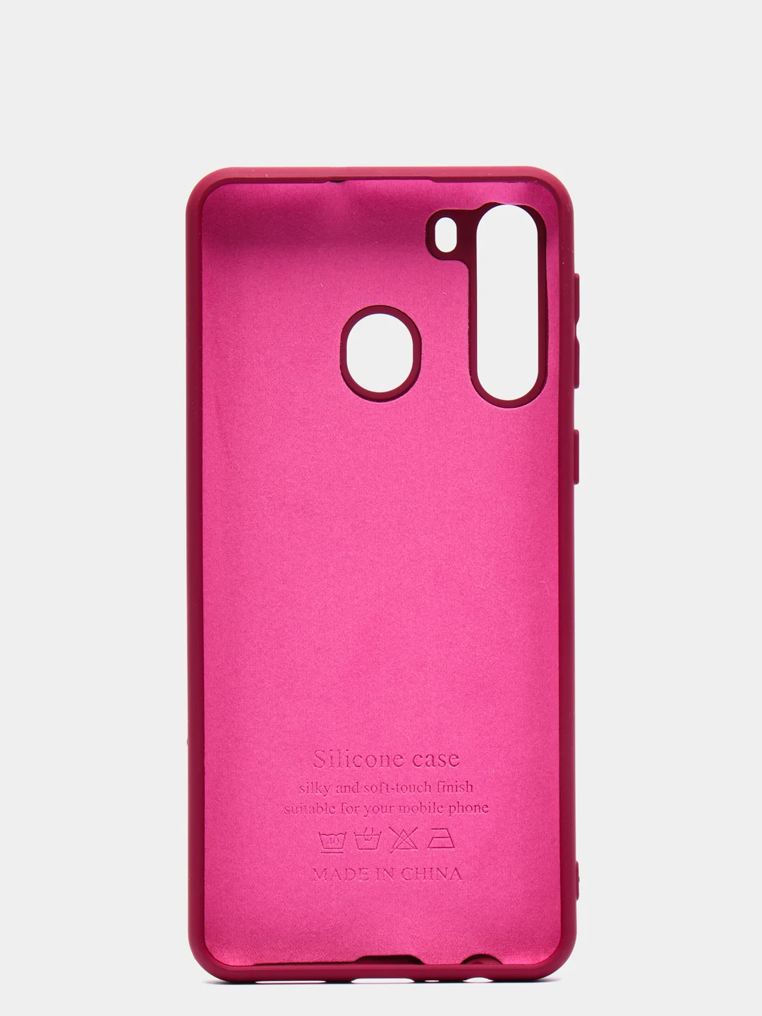 Тёмно-бордовый чехол Siliconе Case для Samsung A21 Cамсунг А21 soft touch