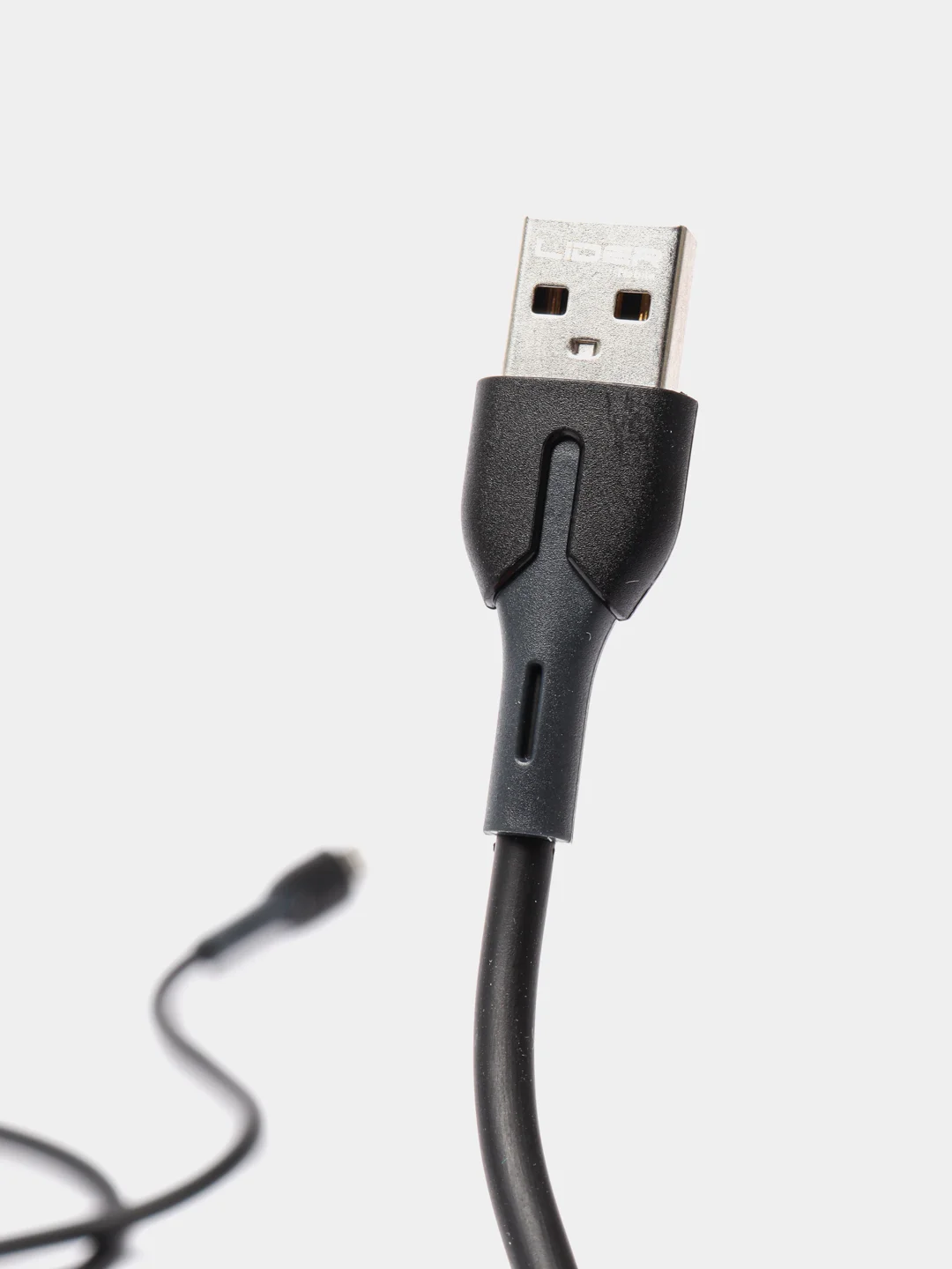 Черный кабель Lider для зарядки IPhone Lightning