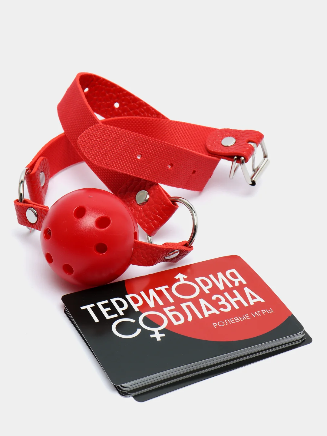 Игра для двоих "Территория соблазна. Жгучая страсть", 3 в 1: 20 карт, кляп, веревка, 18+