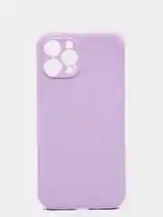 Лавандовый чехол для iPhone 12 PRO MAX матовый силиконовый с закрытым низом и бархатом внутри