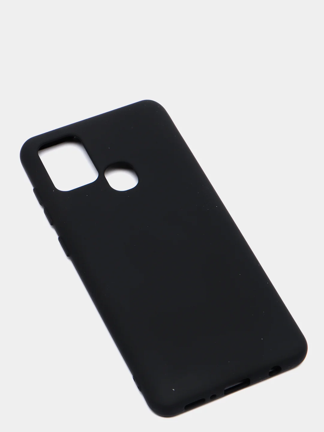 Черный чехол Siliconе Case для Samsung A21S Cамсунг А21С soft touch