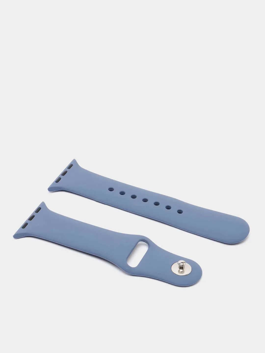 Синий меланж силиконовый ремешок для Apple Watch 42 / 44 мм