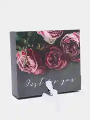 Черный коробка подарочная складная для наборов "Present"