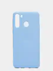 Голубой чехол Siliconе Case для Samsung A21 Cамсунг А21 soft touch