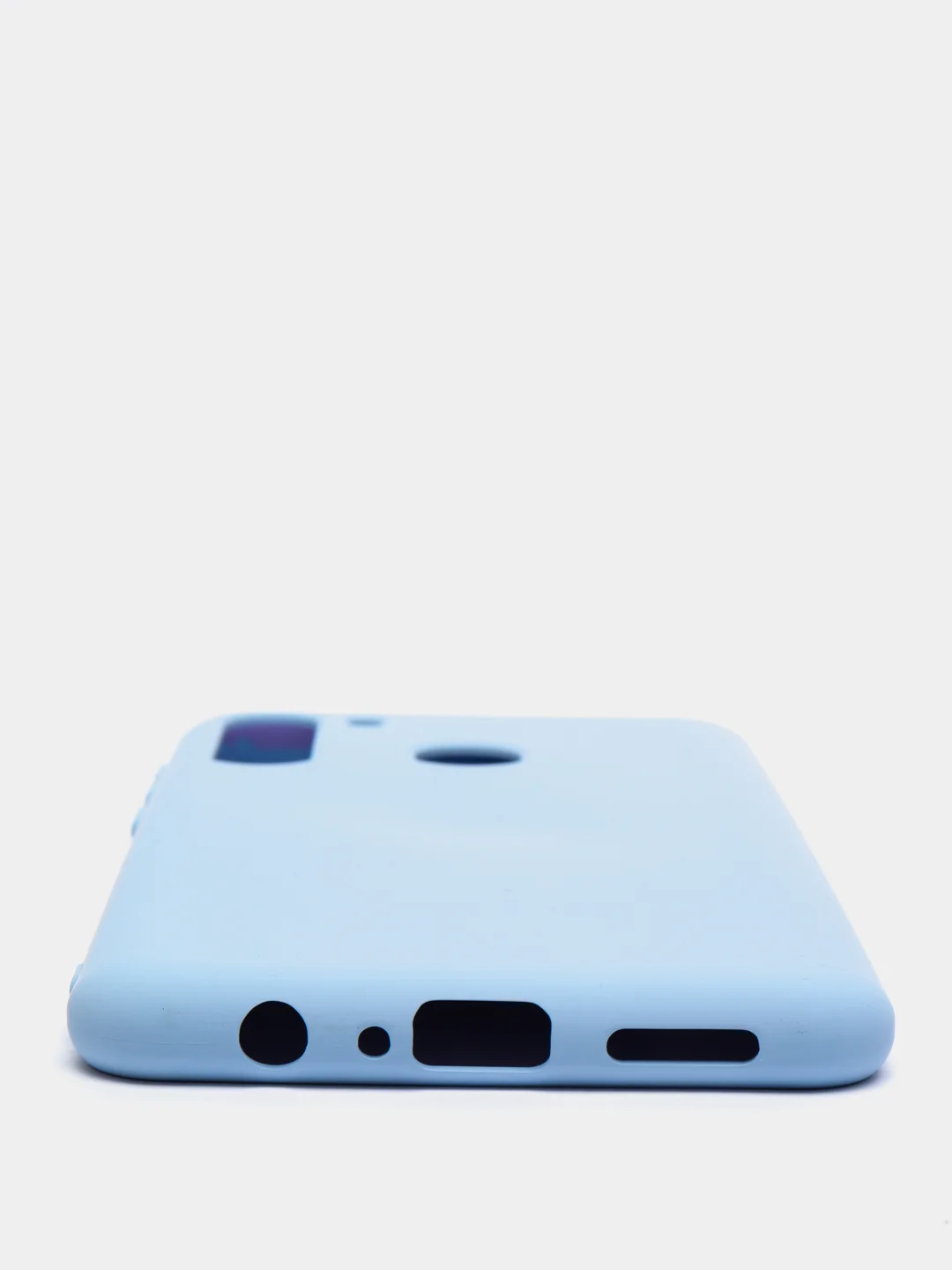 Голубой чехол Siliconе Case для Samsung A21 Cамсунг А21 soft touch