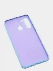 Голубой чехол Siliconе Case для Samsung A21 Cамсунг А21 soft touch