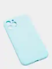 Ледяной чехол для iPhone 12 PRO MAX матовый силиконовый с закрытым низом и бархатом внутри