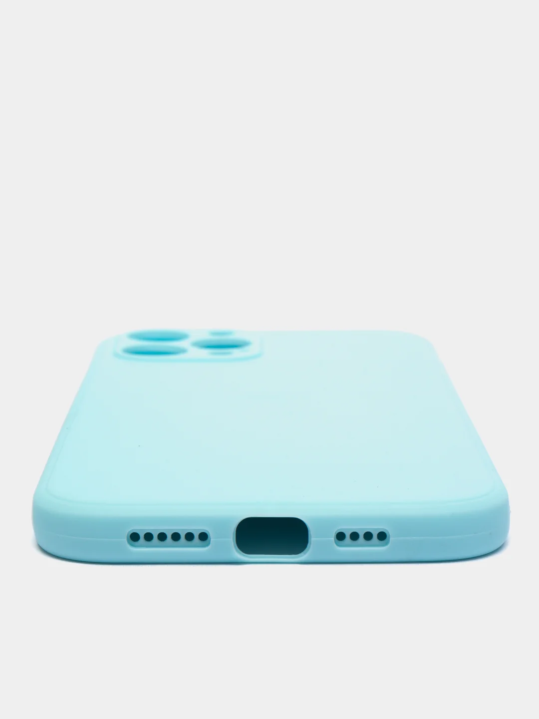 Ледяной чехол для iPhone 12 PRO MAX матовый силиконовый с закрытым низом и бархатом внутри