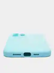 Ледяной чехол для iPhone 12 PRO MAX матовый силиконовый с закрытым низом и бархатом внутри