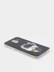 Черный чехол Samsung Galaxy A6 (2018), Самсунг Галакси А6 силиконовый с рисунком