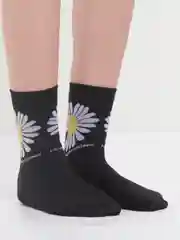 Угольный носки женские, высокие