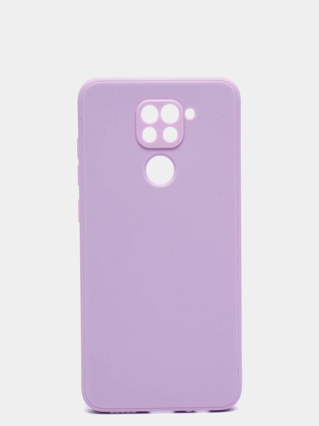 Лавандовый чехол для Xiaomi Redmi Note 9, матовый, силиконовый, с закрытым низом и бархатом внутри