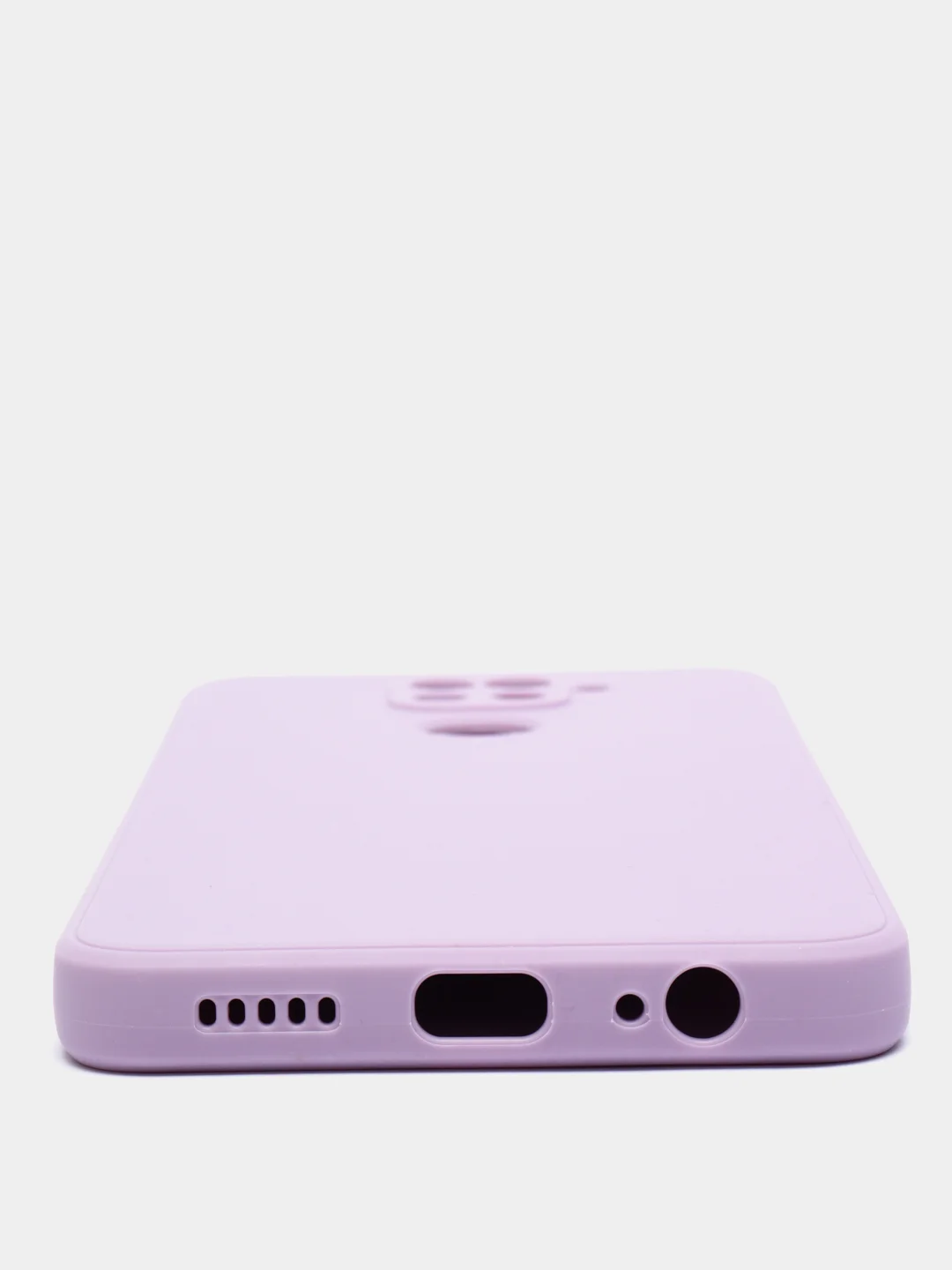 Лавандовый чехол для Xiaomi Redmi Note 9, матовый, силиконовый, с закрытым низом и бархатом внутри
