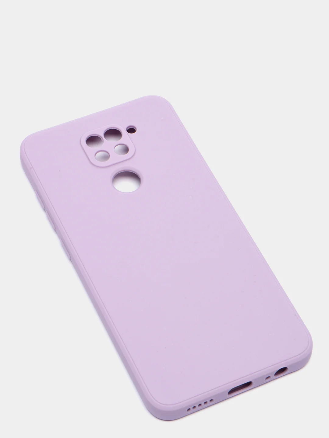 Лавандовый чехол для Xiaomi Redmi Note 9, матовый, силиконовый, с закрытым низом и бархатом внутри